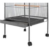  Kavez za ptice crni 54 x 54 x 146 cm čelični | shoptok.hr
