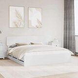 Okvir za krevet Bijelo 200 x 200 cm Inženjersko Drvo | shoptok.hr