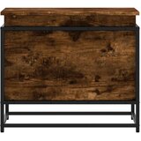  Kutija za pohranu s poklopcem dimljeni hrast 60x40x51,5 cm | Eponuda.com