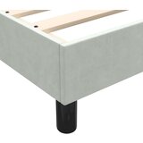 Box spring postelja z vzmetnico Svetlo siva 80x210 cm žamet, (21791005) | Shoptok.si