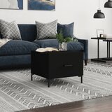  Stolić za kavu crni 50 x 50 x 40 cm od konstruiranog drva | shoptok.hr