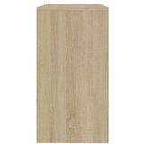 vidaXL Konzolni stol boja hrasta sonome 89 x 41 x 76,5 cm čelični | shoptok.hr