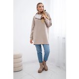 Kesi Reinforced hoodie in beige | shoptok.hr