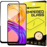  Kaljeno steklo s polnim lepilom za zaščito zaslona z okvirjem za Realme 8 Pro / Realme 8 črno | Shoptok.si