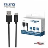 Ansmann USB A na tip-C kabl za punjenje i prenos podataka – 100 cm | ePonuda.com
