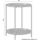 Modern Living Vrtna Mizica Jens, Antracit, Ø 40cm | Shoptok.si