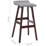 Barska Barski stol svetlo sivo blago, (20698909) | Shoptok.si