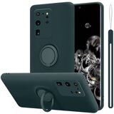 Cadorabo Ohišje, združljiv s Samsungom v tekoči zeleni barvi - zaščitni pokrov iz fleksibilnega silikona TPU z obročem, (20588911) Cene