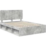  Konstrukcija postelje z vzglavjem Betonsko siva 150 x 200 cm, (5000103021) | Shoptok.si