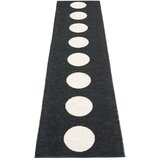 Pappelina Črno-bel zunanji in notranji tekač 70x300 cm Vera Black – Cene