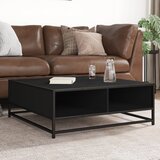 vidaXL Stolić za kavu crni 80x80x30 cm konstruirano drvo i metal Cijene