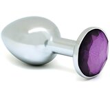 Rimba XS - kovinski analni dildo vijolične barve (srebrn) Cene