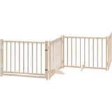 vidaXL Vrata za pse s vratašcima 6 panela sklopiva 480 cm drvo topole | shoptok.hr