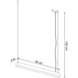  Obesna svetilka PINNE 90 bela, (21347575) | Shoptok.si