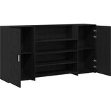 Recepcijski stol crni hrast 200x50x103 5 cm konstruiranog drva | shoptok.hr