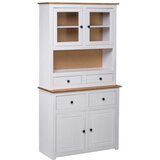  Visoka komoda bijela 93x40,5x180 cm borovina asortiman Panama | shoptok.hr