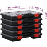  Kutije za razvrstavanje 5 kom 34,5 x 25 x 5 cm od polipropilena | shoptok.hr