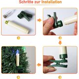 YUNSHENG RGB LED božične svečke z daljincem - set 30 kosov | Shoptok.si