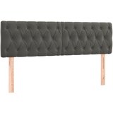 Maison Chic Posteljno vzglavje - Vzglavna omarica 2 kosa temno sivo 80x7x78/88 cm žamet, (22076988) Cene