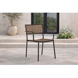 Venture Home Paola vrtna stolica s rukohvatima, prirodna boja drva, set od 4 | shoptok.hr