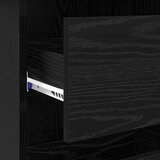  Stol s ladicama Crni hrast 90 x 37.5 x 75 cm Konstruirano drvo | shoptok.hr
