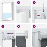 vidaXL Rolo zavjesa Blackout siva 135x175 cm Širina tkanine 131,6 cm | shoptok.hr