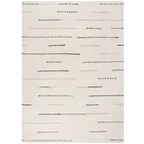 Flair Rugs Kremno bela ročno tkana volnena preproga 160x230 cm Dottie Linear –