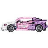Pink Sports Car Building Blocks Set 652 pcs. | shoptok.hr