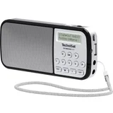 techniradio rdr dab+ (1012) džepni radio aux, ukw, usb džepna svjetiljka srebrna
