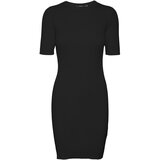 Vero Moda Pletena obleka 'GOLD' črna | Shoptok.si