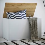 MID.YOU SKRINJA leseni material bela, medeni hrast | Shoptok.si