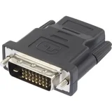 HDMI / DVI adapter [1x HDMI-utičnica - 1x DVI-utikač 24+1pol.] crni