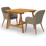  3-dijelni vrtni blagovaonski set smeđi | shoptok.hr