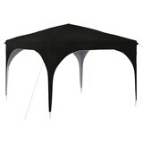 vidaXL Zložljivi šotor za zabave 290 x 290 x 245 cm Črna, (5000218841) | Shoptok.si