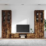  Set TV komoda s ladicama Dimljeni hrast Konstruirano drvo | shoptok.hr