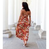 UR/CEO Orange patterned maxi dress Muzio | Shoptok.si