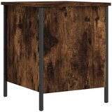  The Living Store Klop za shranjevanje dimljen hrast 40x42,5x50 cm inženirski les - Klop S Prostorom Za Shranjevanje, (21448376) | Shoptok.si