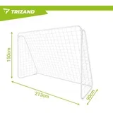 nogometni gol 213 × 150 × 90 cm – metalni vrtni gol s mrežom
