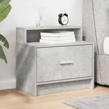  Noćni ormarić s ladicom beton sivi 51x31x47 cm | shoptok.hr