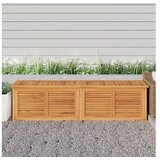  Vrtna kutija za pohranu s vrećom 200x50x53 cm masivna tikovina | shoptok.hr
