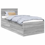  Krevetna konstrukcija Siva Sonoma 75 x 190 cm Konstruirano drvo | shoptok.hr