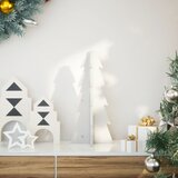 vidaXL Drveno božićno drvce za ukrašavanje bijelo 49 cm puno drvo Bor Cijene