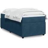 Box spring krevet s madracem tamnoplavi 80 x 200 cm baršunasti | shoptok.hr