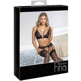 Abierta Fina otvoreni čipkasti grudnjak set (crni) - L | shoptok.hr