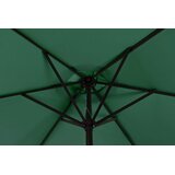Multi Garden veliki vrtni suncobran s nagibom i ručicom, 6 rebara, zeleni, 270 cm | shoptok.hr