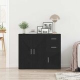  Komoda crni hrast 91x29,5x75 cm Inženirsko drvo | Eponuda.com