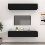 vidaXL TV ormarići 4 kom crni 80 x 30 x 30 cm od konstruiranog drva Cijene