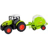Traktor na daljinsko upravljanje s balirkom 1:24 - zeleno/bijeli | Shoptok.si