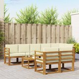  Set vanjskih sofa 9 kom. Prirodna i krem | shoptok.hr