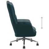  Stolica za opuštanje plava baršunasta | shoptok.hr